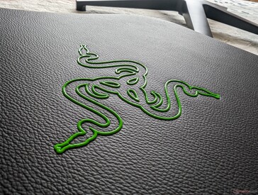 Logotipo clásico de Razer en el respaldo. Si el verde es demasiado "gamer", la opción negra será más adecuada para la oficina