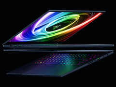 El último Razer Blade 16 tiene un teclado rediseñado, así como un nuevo hardware interno. (Fuente de la imagen: Razer)