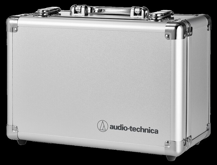 Cada ATH-ADX3000 viene con un estuche acolchado de aluminio para guardarlo. (Fuente de la imagen: Audio-Technica)