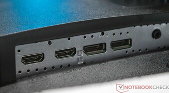 HDMI y DisplayPort en la parte trasera