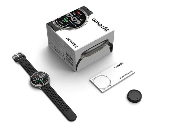 El Amazfit Active 2 viene con una base de carga magnética. (Fuente de la imagen: Amazfit)