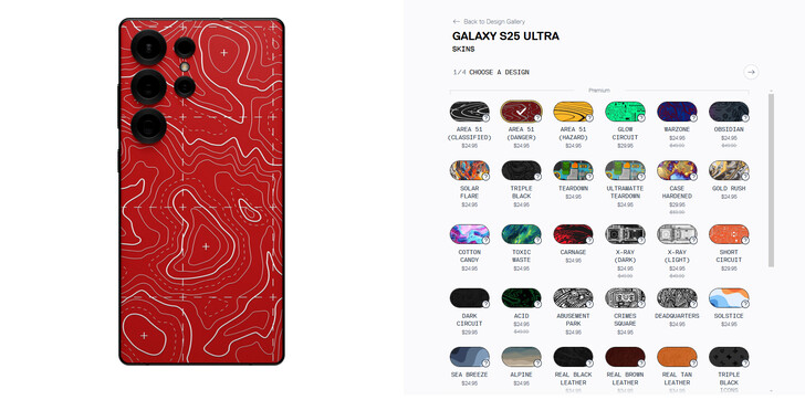 Galaxy S25 Ultra Dbrand skins (Fuente de la imagen: Dbrand)