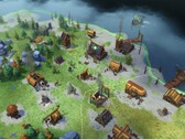 Una imagen en la que se ve un pueblo de «Northgard: Definitive Edition».