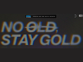 Imagen del eslogan "No Old Stay Gold" de Sega Universe