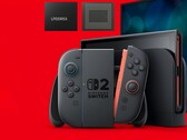 Memoria LPDDR5X mostrada sobre Switch 2 (Fuente de la imagen: Samsung, Nintendo of America con ediciones)