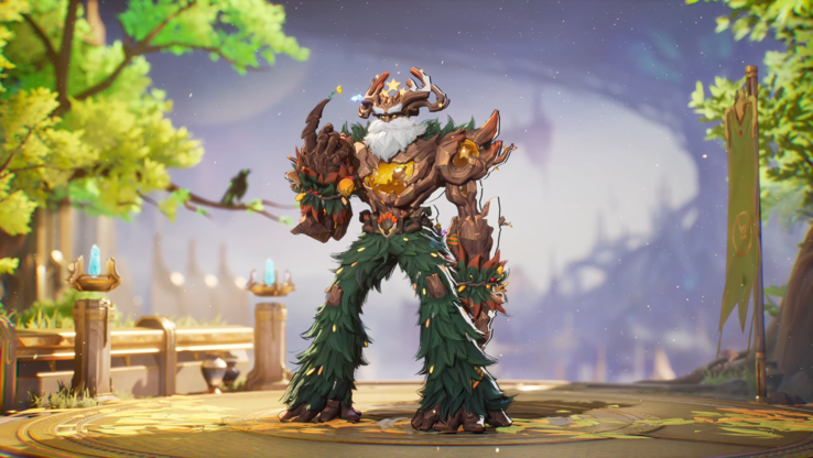 ...y la skin de Groot con temática de árbol de Navidad. (Fuente de la imagen: Marvel Rivals)