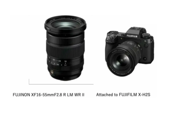 ...y el objetivo Fujinon XF 16-55mm f/2.8 R LM WR II. (Fuente de la imagen: Meta Page de Fujifilm)