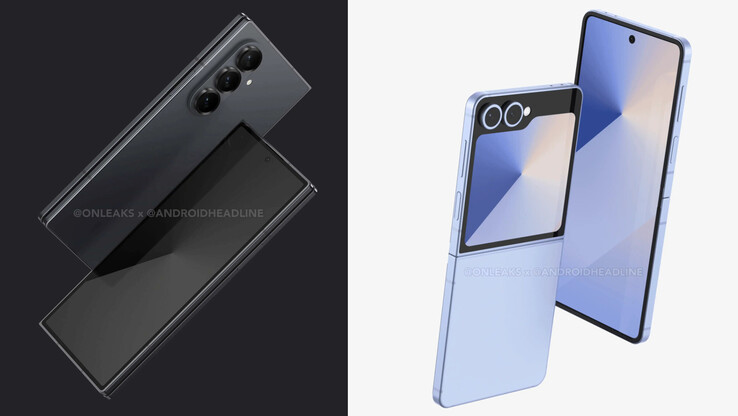 El Galaxy Z Fold7 y el Galaxy Z Flip7 deberían lanzarse simultáneamente este verano. (Fuente de la imagen: Android Headlines &amp; OnLeaks)