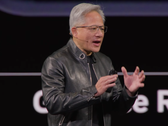 Una captura de pantalla del CEO de Nvidia, Jensen Huang, en la GTC 2026