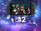 Se muestra el juego Star Fox en la Switch 2