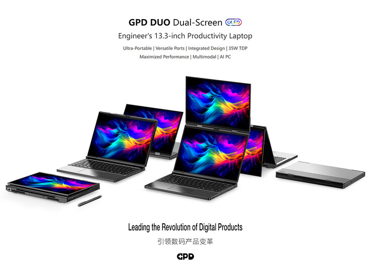 GPD comparte algo más de información sobre el portátil Duo (Fuente de la imagen: GPD)