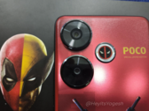 El Xiaomi POCO x Deadpool x Wolverine Special Limited Edition parece tener un acabado rojo metálico. (Fuente: Yogesh Brar en X/Twitter)