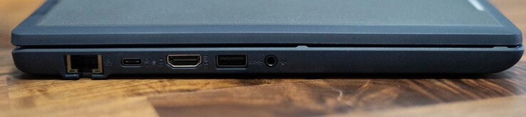 Puerto Ethernet, USB-C 3.2 Gen1, HDMI 1.4b, USB-A 3.2 Gen1, toma de audio