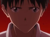 Una captura de pantalla de Shinji Ikari del tráiler de Evangelion 3.01.01 Thrice Upon a Time.