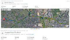 Prueba del GNSS en bicicleta: resumen