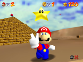 Una captura de pantalla del port de Super Mario 64 para Dreamcast (fuente de la imagen: Video Game Esoterica)