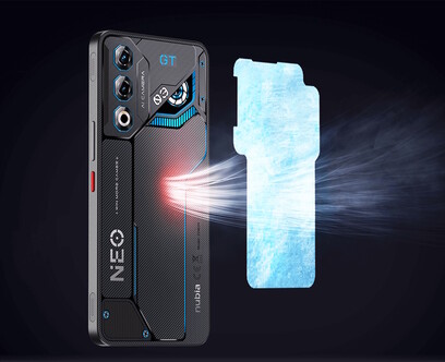 El Nubia Neo 3 utiliza una cámara de vapor para la refrigeración (Fuente de la imagen: ZTE)