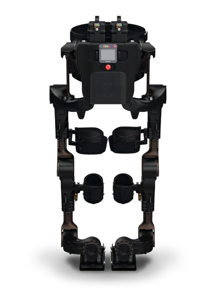 El exoesqueleto XoMotion proporciona a los usuarios la capacidad de moverse durante la rehabilitación sin la ayuda externa de fisioterapeutas. (Fuente de la imagen: Human in Motion Robotics)