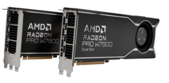 La AMD Radeon Pro W7900 viene ahora en una variante de doble ranura con un PVPR reducido. (Fuente de la imagen: AMD)