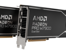 La AMD Radeon Pro W7900 viene ahora en una variante de doble ranura con un PVPR reducido. (Fuente de la imagen: AMD)