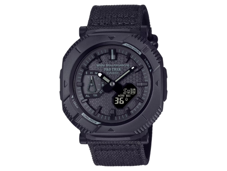 El Casio Pro Trek x White Mountaineering PRJ-B001WM-1 ya está disponible en Europa. (Fuente de la imagen: Casio)