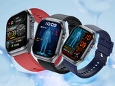 Rollme X3 smartwatch en colorway Negro, Azul y Rojo (Fuente de imagen : Rollme)