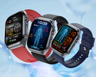 Rollme X3 smartwatch en colorway Negro, Azul y Rojo (Fuente de imagen : Rollme)