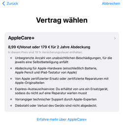 AppleCare+ está disponible como opción.