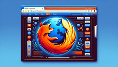 Interfaz de Mozilla Firefox (Fuente de la imagen: generada con DALL-E 3)