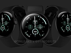 Se rumorea que la serie Pixel Watch 3 estará disponible en colores negro, avellana, plateado y rosa. (Fuente de la imagen: OnLeaks)