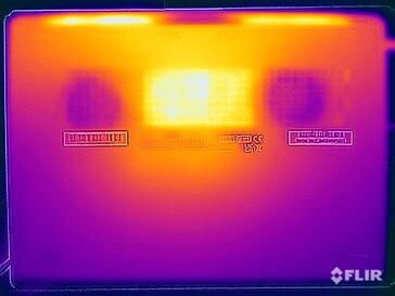 Prueba de resistencia a las temperaturas de la superficie (parte inferior)