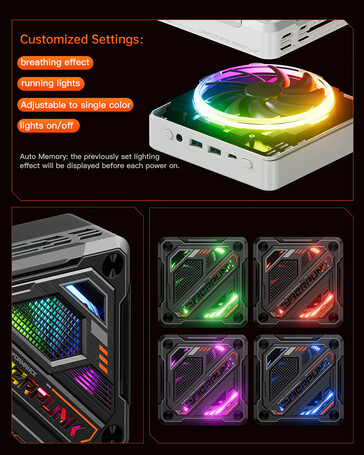 Diseño y efectos RGB (Fuente de la imagen: AOOSTAR)