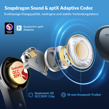 Dispone de un SoC de Qualcomm (Fuente de la imagen: EarFun)