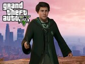 Maqueta del personaje del Legado de Hogwarts en GTA 5 (Fuente de la imagen: Warner Bros. Entertainment, Rockstar Games con ediciones)