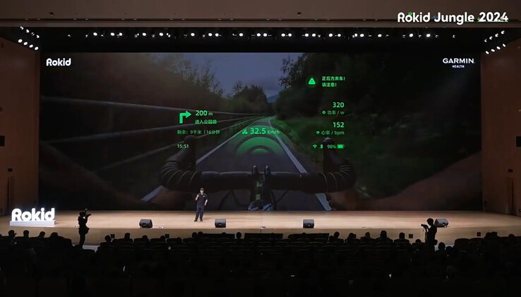 Rokid ha anunciado una integración con Garmin. (Fuente de la imagen: u/AR_MR_XR vía Reddit)