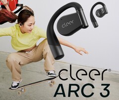 Cleer Audio presenta los auriculares inalámbricos de oreja abierta ARC 3 con control de inclinación de la cabeza sin contacto, diseño de clip resistente al agua, Hi-Res Audio, Dolby Atmos y AI ANC. (Fuente de la imagen: Cleer)