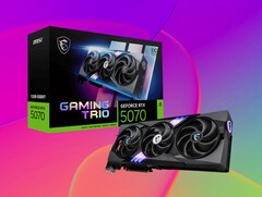 Nvidia GeForce RTX 5070 cuenta con 12 GB de VRAM. (Fuente de la imagen: MSI, Unsplash, editado)