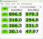 USB-C frontal (Core 15, WIN): Crystaldiskmark 6