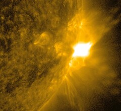Llamarada solar del 10 de junio de 2024 (Fuente: NASA Blogs)