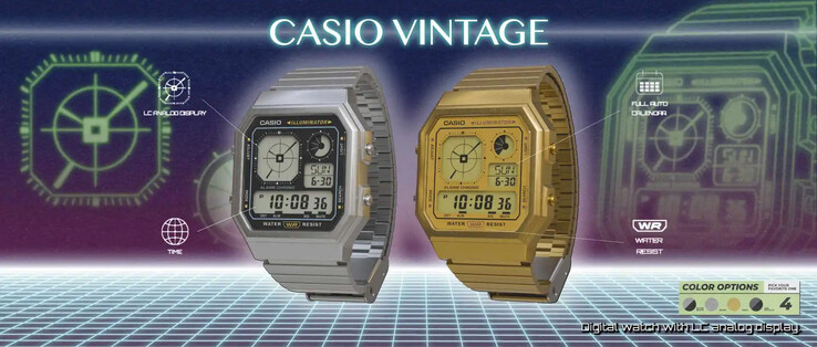 Los relojes Casio A130WE-1A (izquierda) y Casio A130WE-9A (derecha). (Fuente de la imagen: Casio)