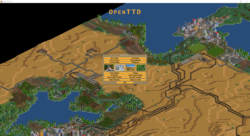 OpenTTD es un remake de código abierto de Transport Tycoon Deluxe. (Fuente de la imagen: OpenTTD)