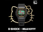 El Casio G-SHOCK x Hello Kitty DW-5600KT24-1 JR. (Fuente de la imagen: Casio)