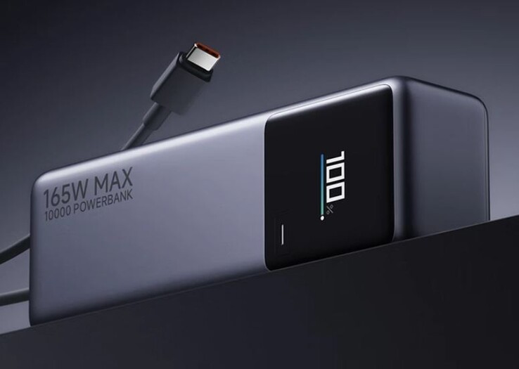 El banco de energía Xiaomi de 10k mAh incorpora un cable USB-C. (Fuente de la imagen: ITHome)