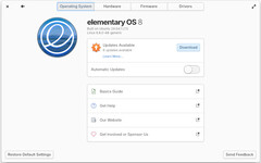 Las actualizaciones del sistema se trasladan a Ajustes del sistema en elementary OS 8 (Fuente de la imagen: elementary Blog)