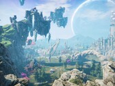 Una imagen que muestra el mundo abierto en Edge of Eternity.