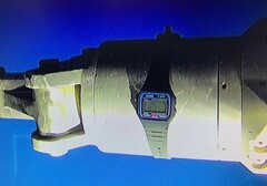 El Casio F91W, atado al brazo manipulador de un ROV. (Fuente de la imagen: Watches of Espionage)