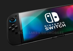 La nueva Nintendo Switch 2 podría ser presentada muy pronto (Fuente de la imagen: @Onleaks / 91mobiles)