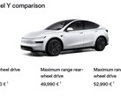 El Modelo Y Juniper RWD de largo alcance tiene una autonomía de 386 millas (Fuente de la imagen: Tesla)