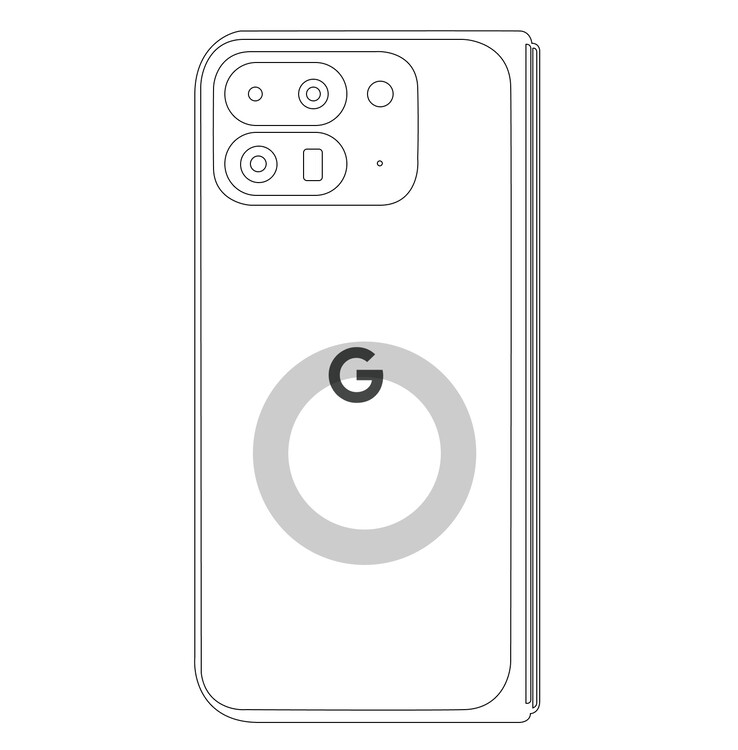 El diseño descentrado de la bobina de carga inalámbrica de Google puede dificultar la carga inalámbrica del Pixel 9 Pro Fold en cualquier cargador inalámbrico vertical. (Fuente de la imagen: Google)