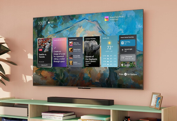 Amazon Fire TV Ambient Experience muestra información útil cuando el televisor no está en uso. (Fuente de la imagen: Amazon)